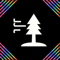 Tree with Wind Vector Icon