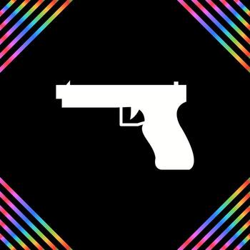 icono de vector de arma