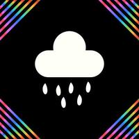 icono de vector de nube de lluvia