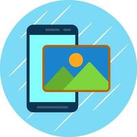 Mobile Photo  Vector Icon Design