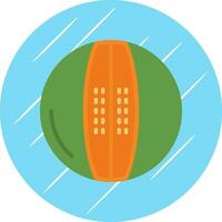 Melon Cantaloupe Vector Icon Design
