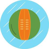 Melon Cantaloupe Vector Icon Design