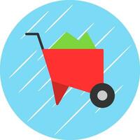 Wheelbarrow  Vector Icon Design