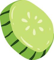 Organic Cucumber Element vector