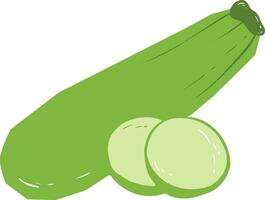 Organic Zucchini Element vector