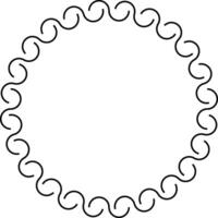 Circle Frame Element vector