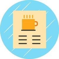 Coffee Menu Vector Icon Design