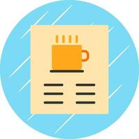 Coffee Menu Vector Icon Design