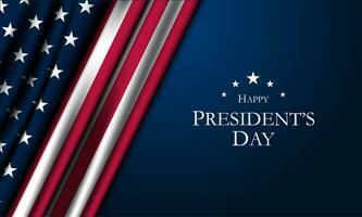 President's Day Background Design. Banner, Poster, Greeting Card. Vector Illustration.