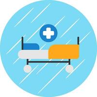 Medical Bed Vector Icon Design