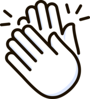 battimani mani icona emoji etichetta png