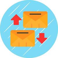 intercambiar correos vector icono diseño