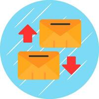 Exchange Mails  Vector Icon Design