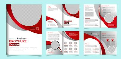 Professional and Creative modern colorful shape minimalist business brochure or annual report template design all elements and text editable vector