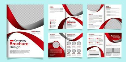 profesional y minimalista corporativo negocio folleto diseño modelo vector