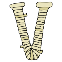 mayúscula v fuente diseño png