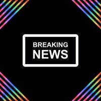 Breaking News Vector Icon