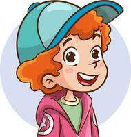 children portrait cartoon vector illustration photo