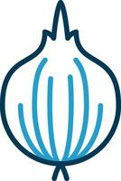 Red Onion Vector Icon Design
