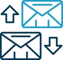 Exchange Mails  Vector Icon Design