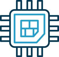 Processor  Vector Icon Design