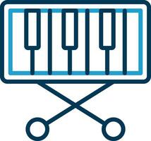 Piano Keyboard  Vector Icon Design