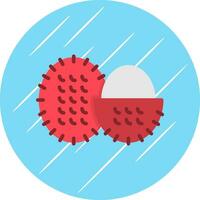 Rambutan Vector Icon Design