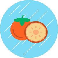Persimmon Vector Icon Design