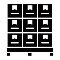 Pallet Vector Glyph Icon For Personal And Commercial Use.