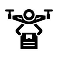 Drone Vector Glyph Icon For Personal And Commercial Use.