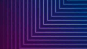 blu viola neon laser Linee astratto futuristico geometrico movimento sfondo video