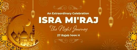 Seasonal Isra Mi'raj Facebook Cover template