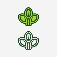 jardinería logo con pala icono y árbol con verde hojas logo modelo. vector