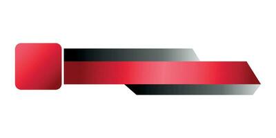 red and black lower third text vector