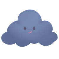 illustration de nuage mignon png