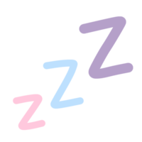 z sleep word png