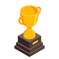 ganhando troféu isolado png