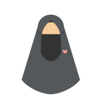 ilustración de muslimah personaje png