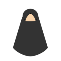 illustratie van muslimah karakter png