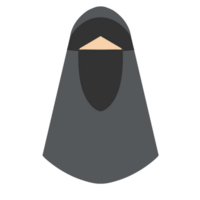 illustration of Muslimah character png