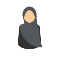 illustration de muslimah personnage png