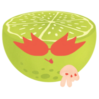 half a lime png