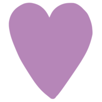 Cute purple heart png