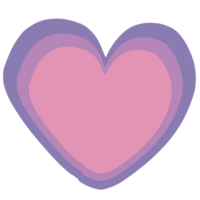 Cute purple heart png