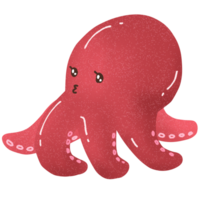 cute sea octopus png