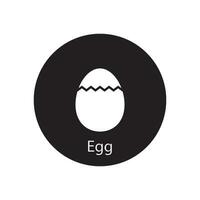 egg icon vector