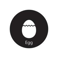 egg icon vector