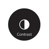 contrast icon vector