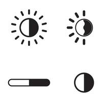 contrast icon vector