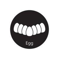 egg icon vector